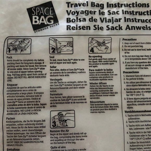 Original Space Bag™ Vacuum-Seal Hanging Bags and Reusable Roll-Up Travel Bags - Picture 7 of 8